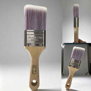 Angled paint brush Medium length  FSC handle paint brush