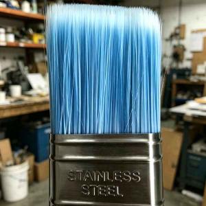 Mixed bristle Paint brush head with synthetic filament 