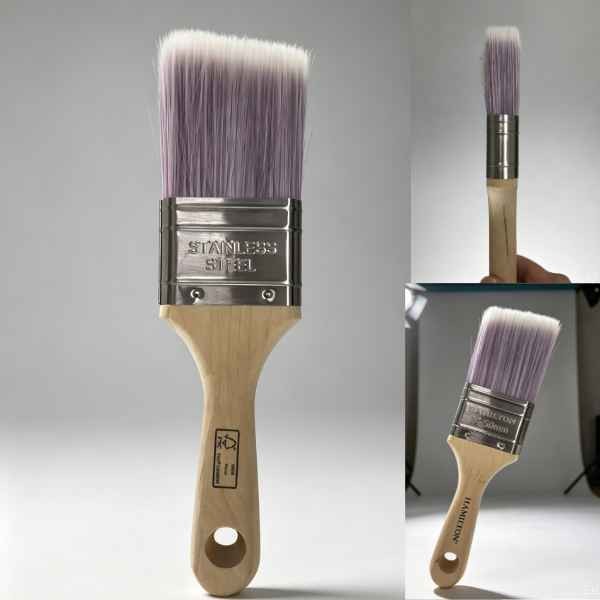 Mixed bristle Paint brush head with synthetic filament 